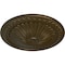 Ekena Millwork Alexa Ceiling Medallion (Fits Canopies up to 3"), Hand-Painted Brass, 15"OD x 1 3/4"P CM14AXBRS - alternate 5